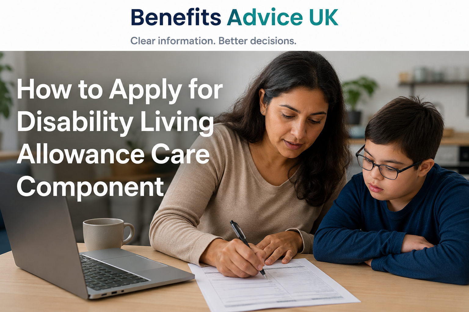 How to Apply for Disability Living Allowance Care Component
